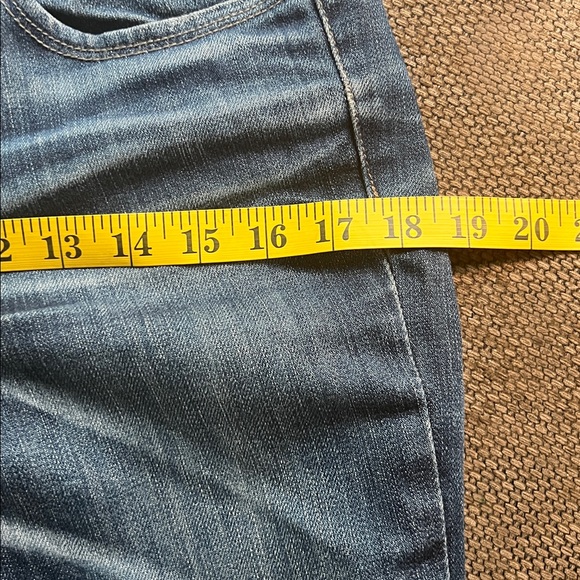 Hot Pepper Korean designer Women's Straight Leg Jeans in Dark Blue - Picture 11 of 14